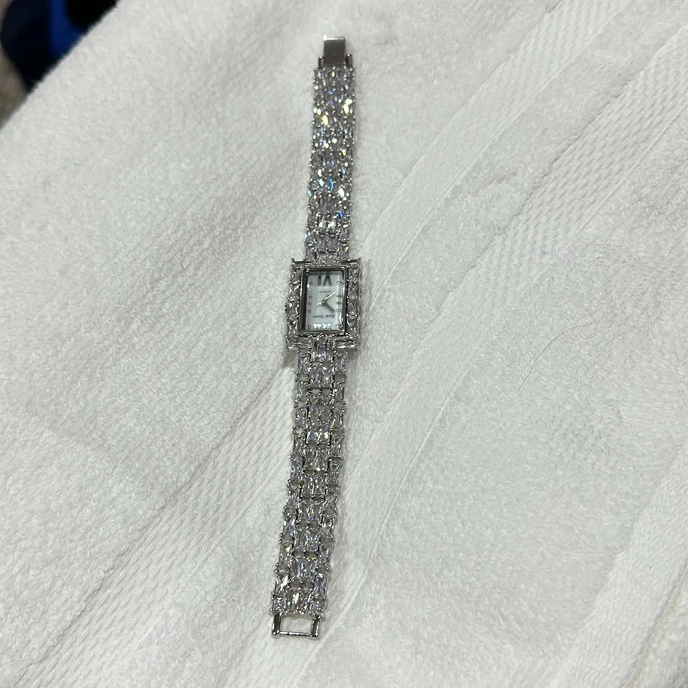 Zircon Elements Leaf Austrian Crystal Bracelet Wa… - image 3